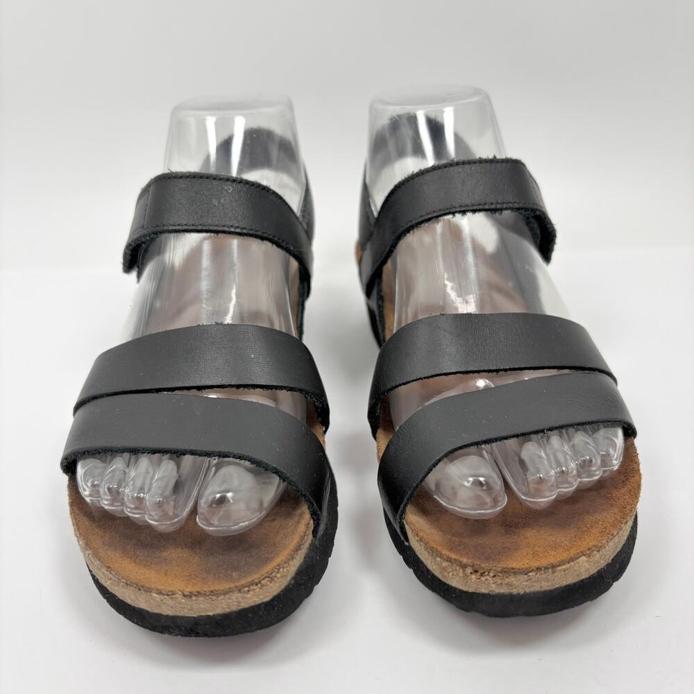 Naot Kayla Sandals 38 / 7 Leather Strappy Slingback Wedge Comfort Beach Coastal - Picture 2 of 10